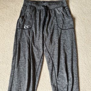 heathered grey joggers- under armour